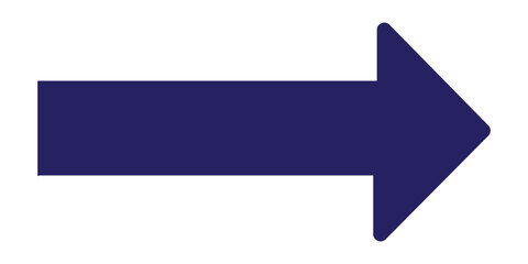 Black arrow icon. long arrow icon pointing to right side. Blue long arrow icon . long arrow icon isolated on white background.