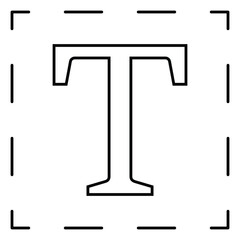 type graphic design write icon