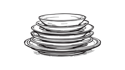 Simple Plate Kitchenware Design