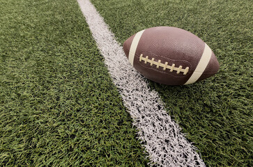 American football on the line