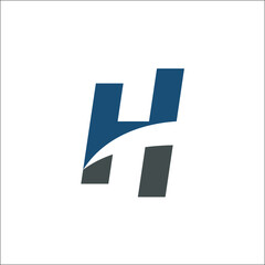 H initial logo vector design letter H abstract