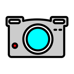 Camera Vector Filled Icon Design