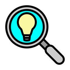 Insights Vector Filled Icon Design