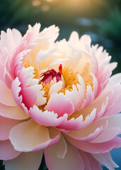 A beautiful stalk of pink and white flowers