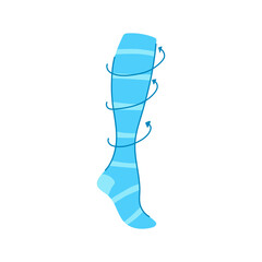 relief compression socks cartoon vector illustration