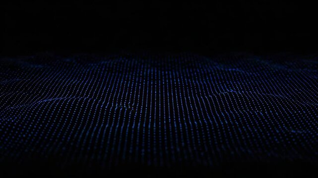 A uniform grid of dots pulsating in smooth wave patterns, creating modern and minimalistic motion, seamless loop
