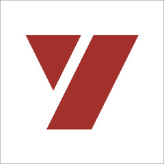 Y initials  letter logo design vector