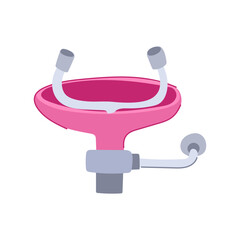 osha eye wash station cartoon vector illustration