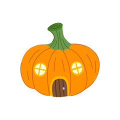 fantasy gnome house cartoon vector illustration