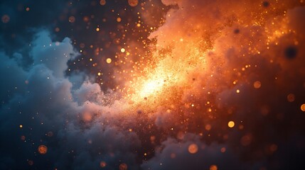 The Dance Glowing Particles of An Abstract Energy Flow