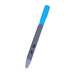 writing interactive whiteboard pen cartoon vector illustration