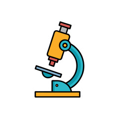 Cartoon Microscope Doodle Illustration