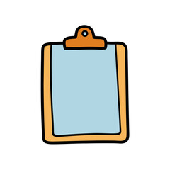 Cartoon Clipboard Doodle Drawing