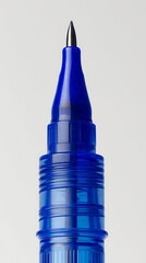 블루 플라스틱 펜 끝의 극사실 표현 AI 생성