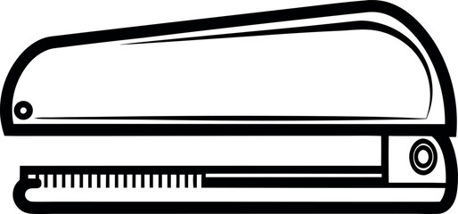 Fototapeta premium Manual Stapler for Paper Documents vector silhouette