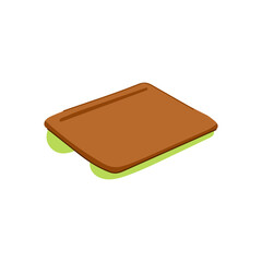 adjustable portable lap desk cartoon vector illustration