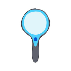 lens reading magnifier cartoon vector illustration