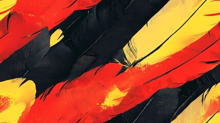 Seamless texture showing layered parrot feathers in bright tones, ideal for bold surface decoration and textile design.