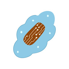 monitoring smart patch cartoon vector illustration