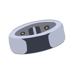 wireless smart ring cartoon vector illustration