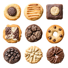 Assorted Delicious Cookies Chocolate Brownies Sweet Treats