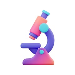 Colorful Microscope Illustration