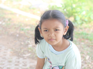 Portrait of asian cute little girl