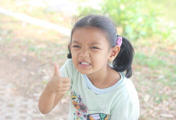 Portrait of asian cute little girl