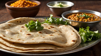 Delicious healthy grilled chicken breast with fresh vegetable salad