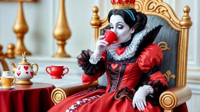 The noble Red Queen from Alice in Wonderland