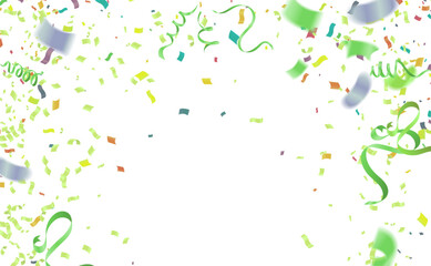 ribbons is suitable for green team, party celebration with specific color team.