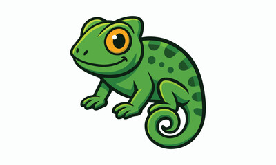 Modern Lizard Digital Illustration Design
