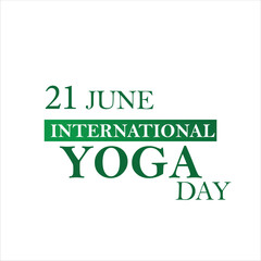 International Yoga Day Minimalist Banner