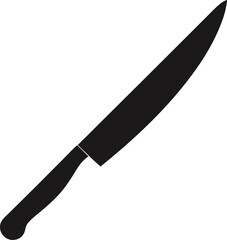 Vector illustration of a paring knife. paring knife silhouette