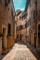 Obraz premium Cityscape of Certaldo, Tuscany, Italy.