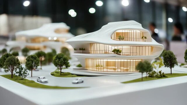 Futuristic Architectural Model Unveiling Innovative Building Designs