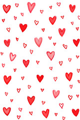 red hearts background