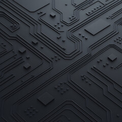 Abstract Dark Circuit Board Texture