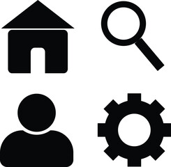 Essential Web and App Icons – Minimal Line Icon Set for UI/UX Design