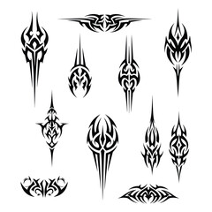 Minimalist Tribal Tattoo Vector – Simple Yet Powerful Black Ink Design