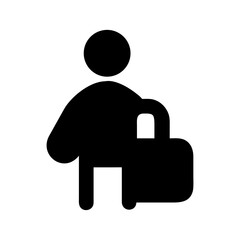 student backpack academic silhouette icon
