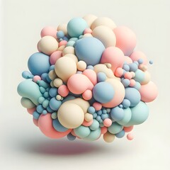 easter eggs on white background