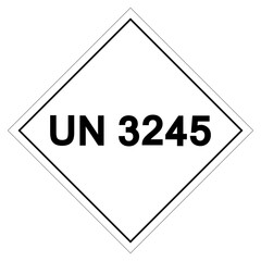 UN 3245 Symbol Sign , Vector Illustration, Isolate On White Background Label.EPS10