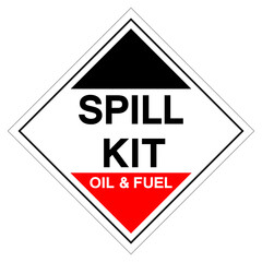 Spill Kit Oil & Fuel Symbol Sign , Vector Illustration, Isolate On White Background Label.EPS10