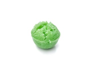 Apem cake or Indonesian traditional food made from rice flour isolated on white background 