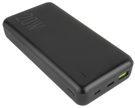 Portable porobank in plastic case