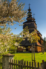 Saints Cosmas and Damian greek catholic church in Krempna, Poland