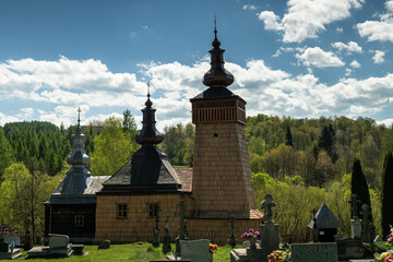Orthodox Church of Saint Luke the Evangelist in Leszczyny, Poland.