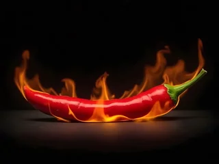 Plexiglas schilderij Hete pepers red hot chili peppers  © STOCK CART