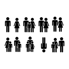 Complete Family Unit Pictogram